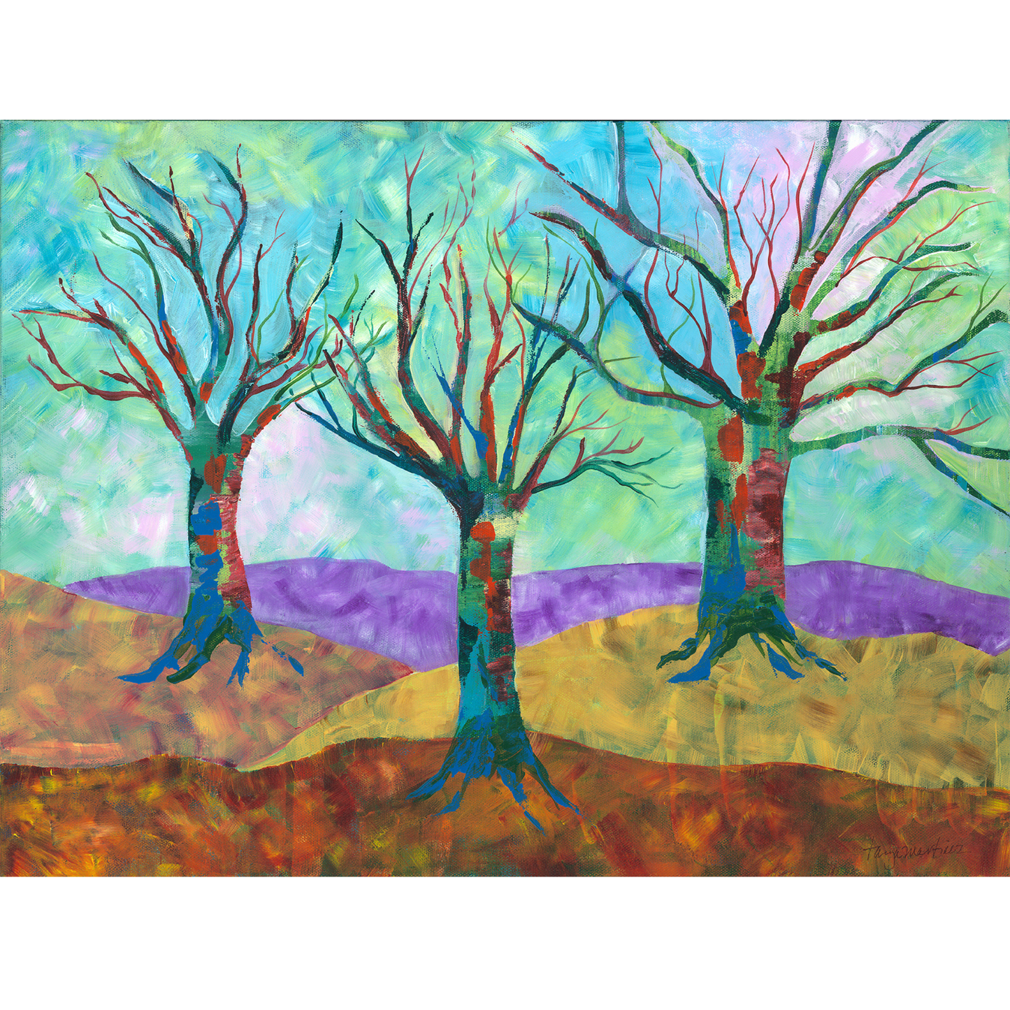 Original Acrylic Painting UNTROUBLED PEACE