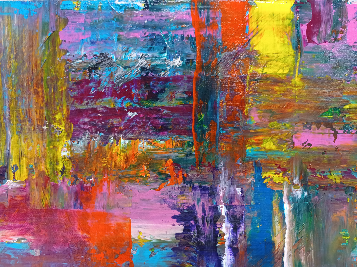 Original Acrylic Painting COOPERATIVE EFFORTS