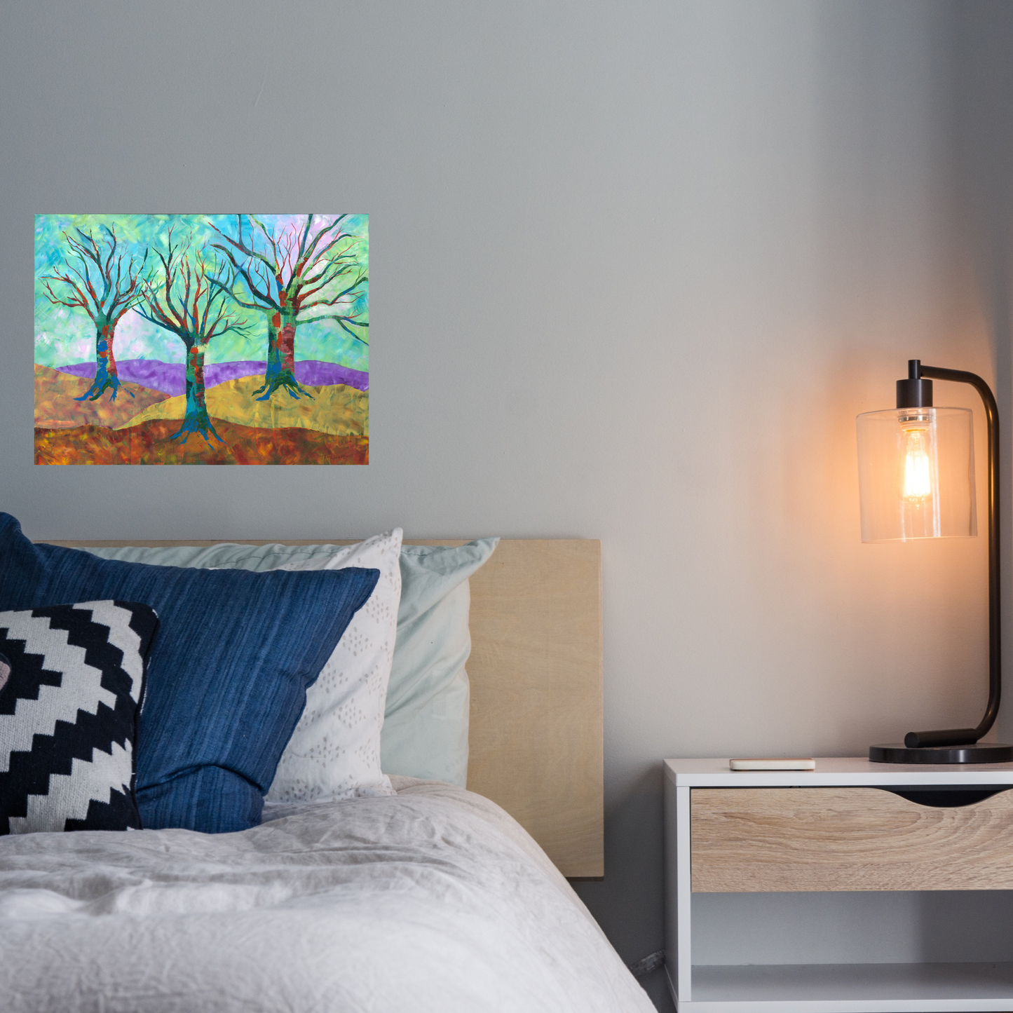 Original Acrylic Painting UNTROUBLED PEACE