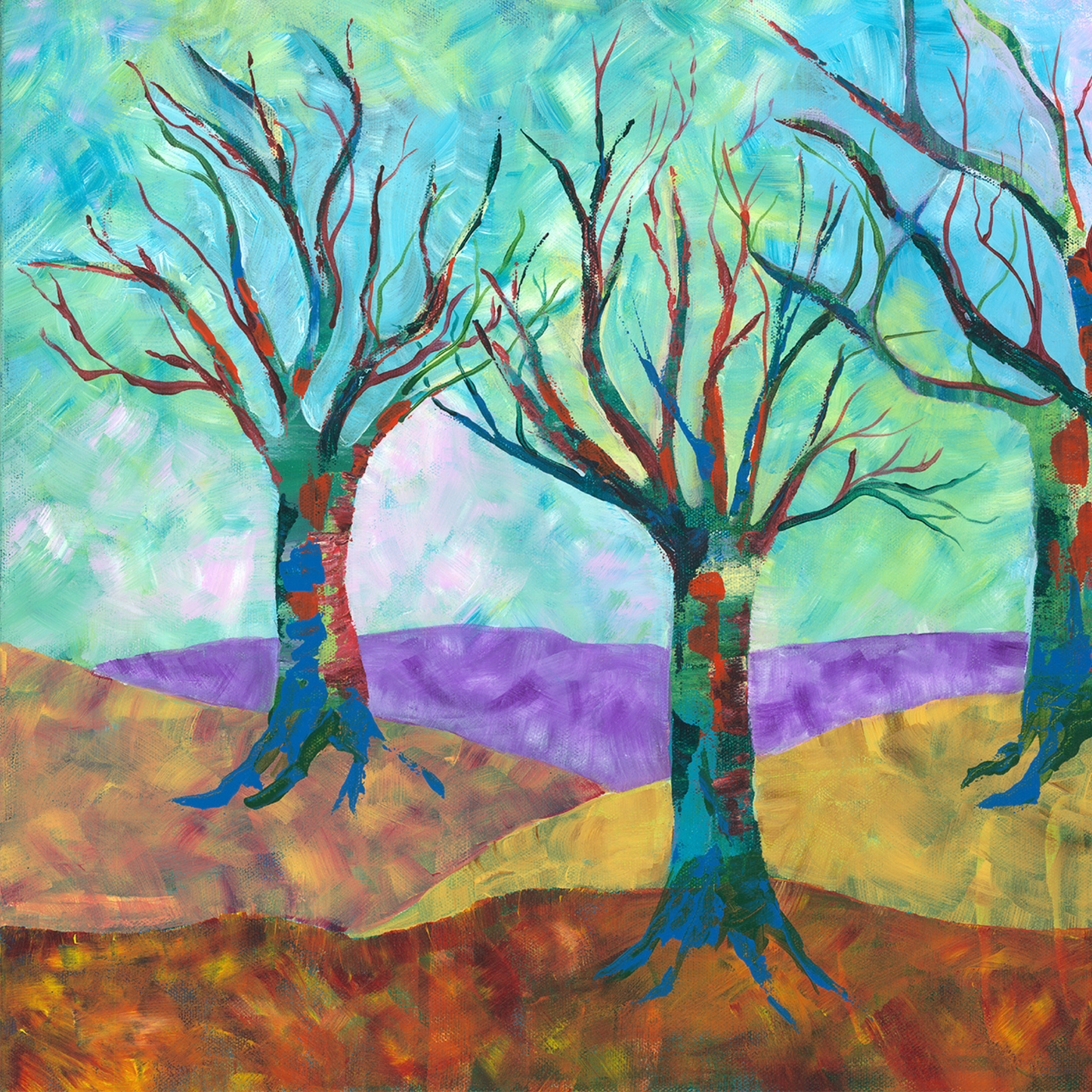 Original Acrylic Painting UNTROUBLED PEACE
