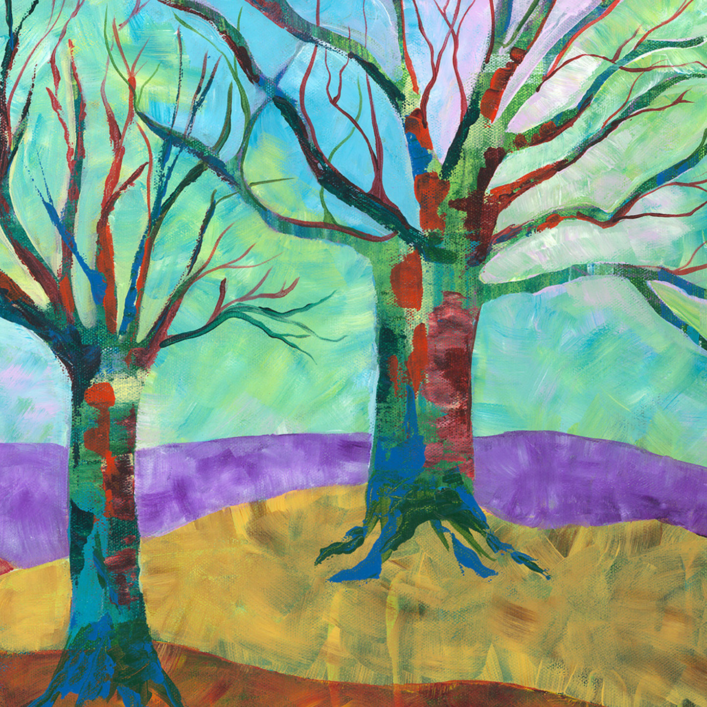 Original Acrylic Painting UNTROUBLED PEACE
