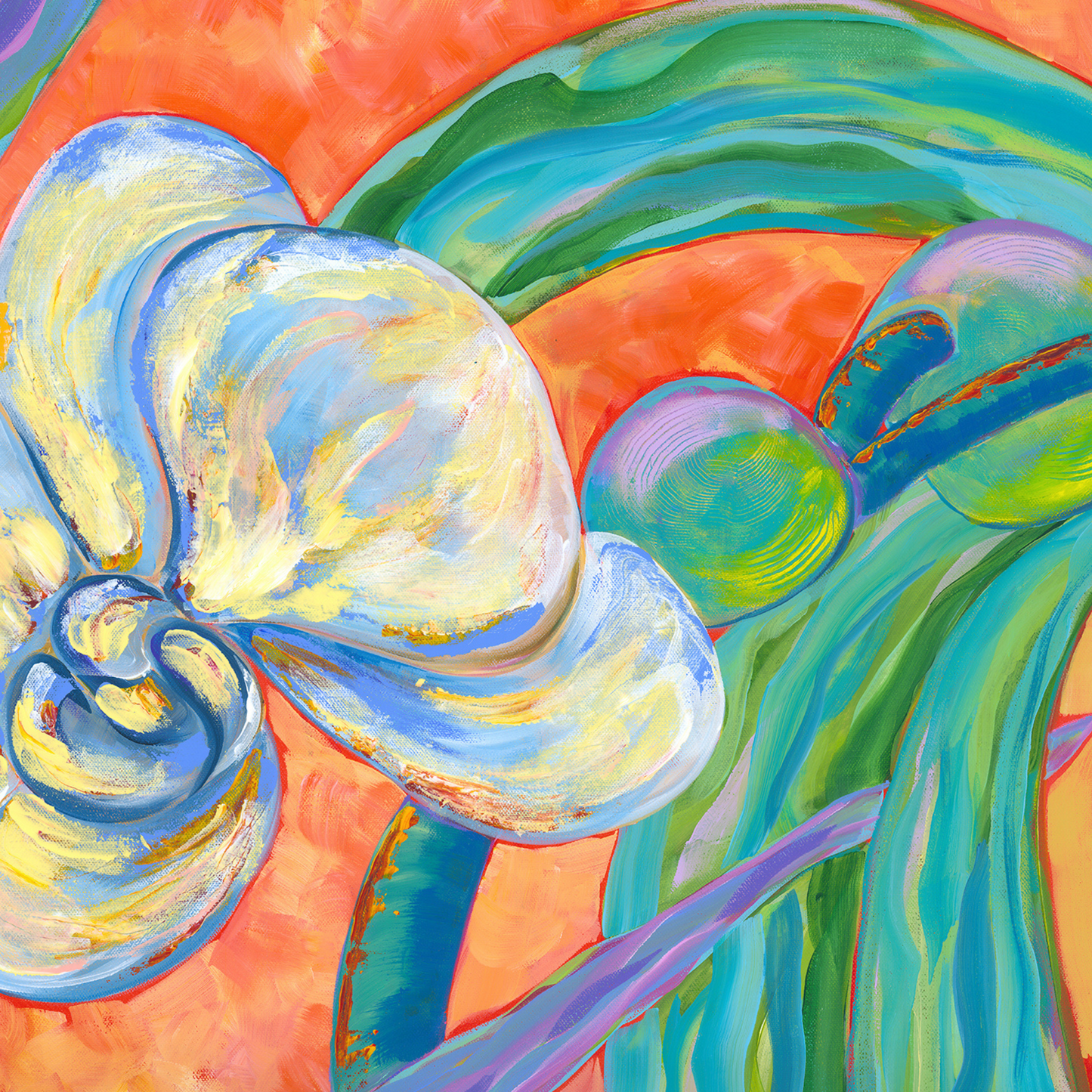 Original Acrylic Painting CELEBRATING SOLITUDE