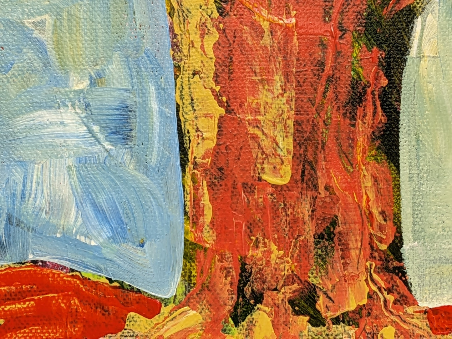 Original Acrylic Painting A FATHER'S WISDOM