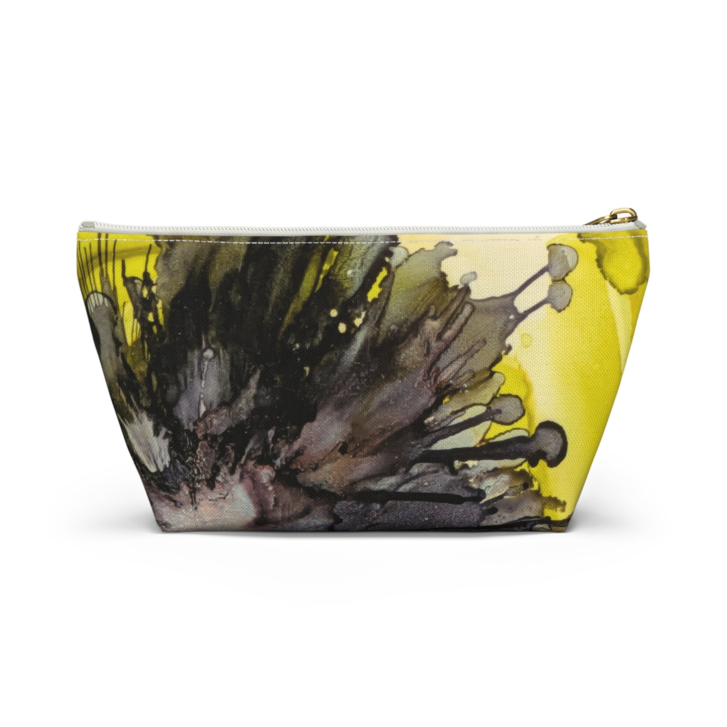 Dark Purple Ink Accessory Pouch w T-bottom