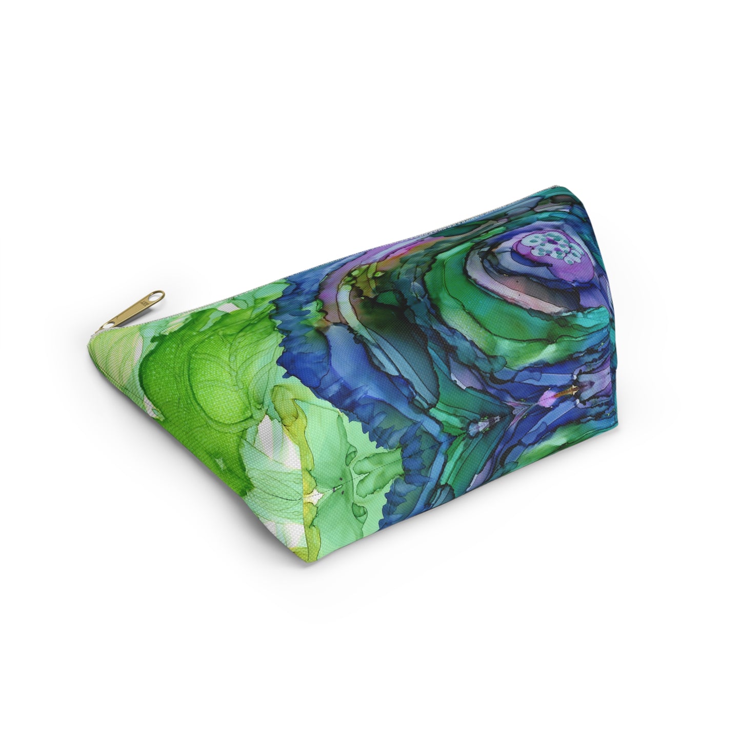 Teal Ink Accessory Pouch w T-bottom