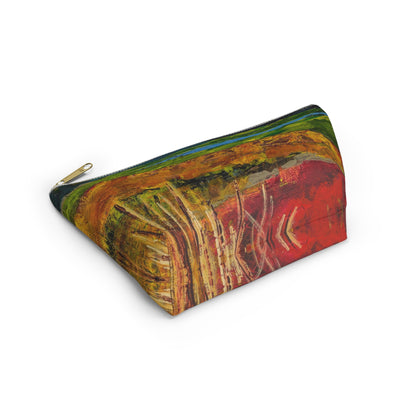 Golden Landscape Accessory Pouch w T-bottom