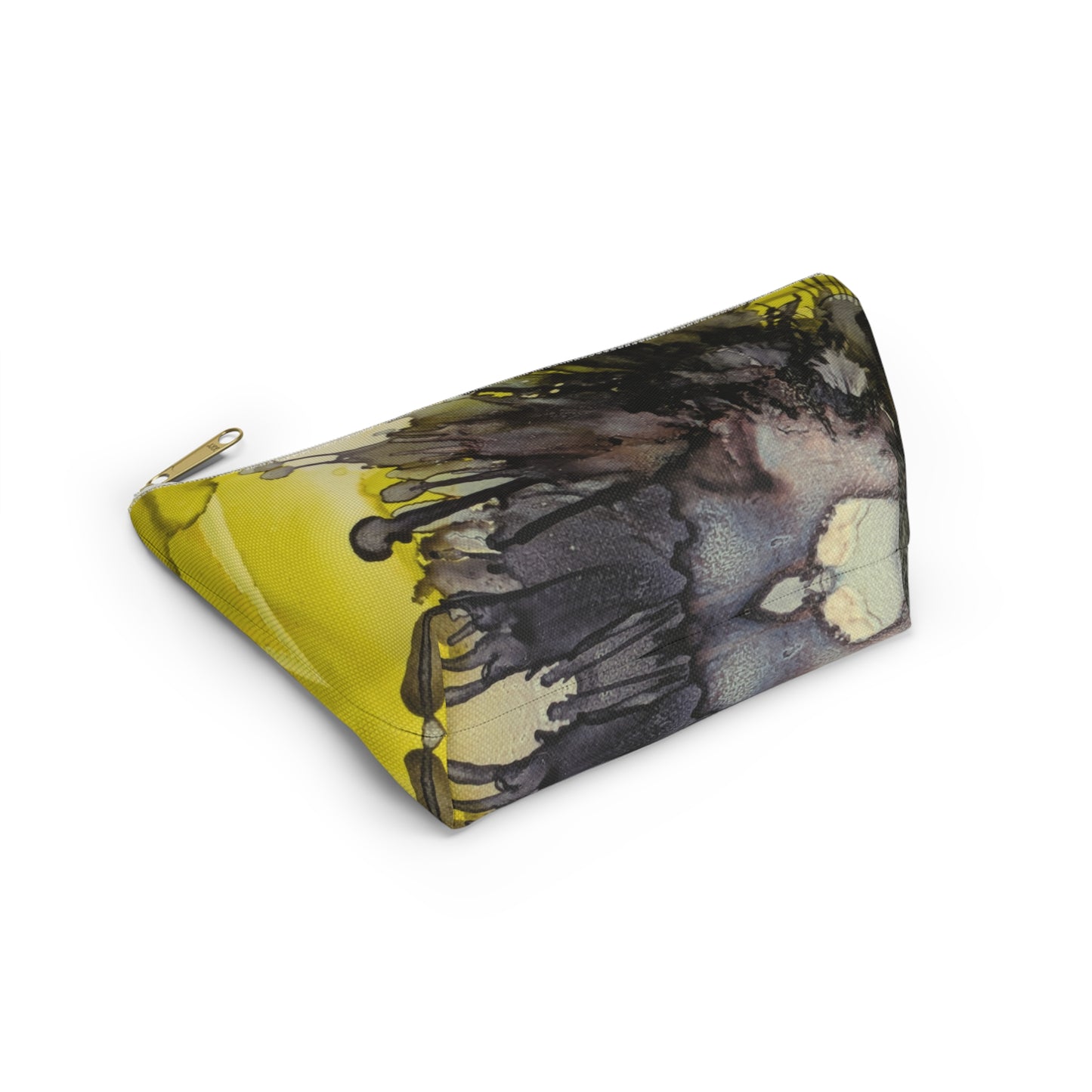 Dark Purple Ink Accessory Pouch w T-bottom