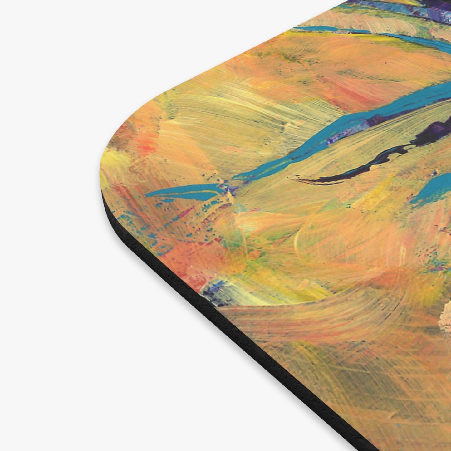 Honoring Elders Colorful Tree Mouse Pad — Vibrant Artistic Desk Mat