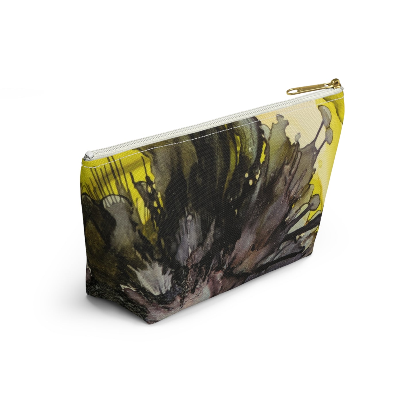 Dark Purple Ink Accessory Pouch w T-bottom