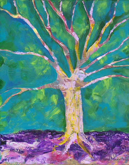 Original Acrylic Painting GROWTH THROUGH GIVING